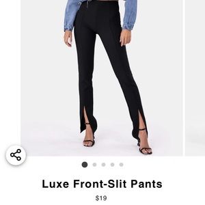 adika front slit yoga pants